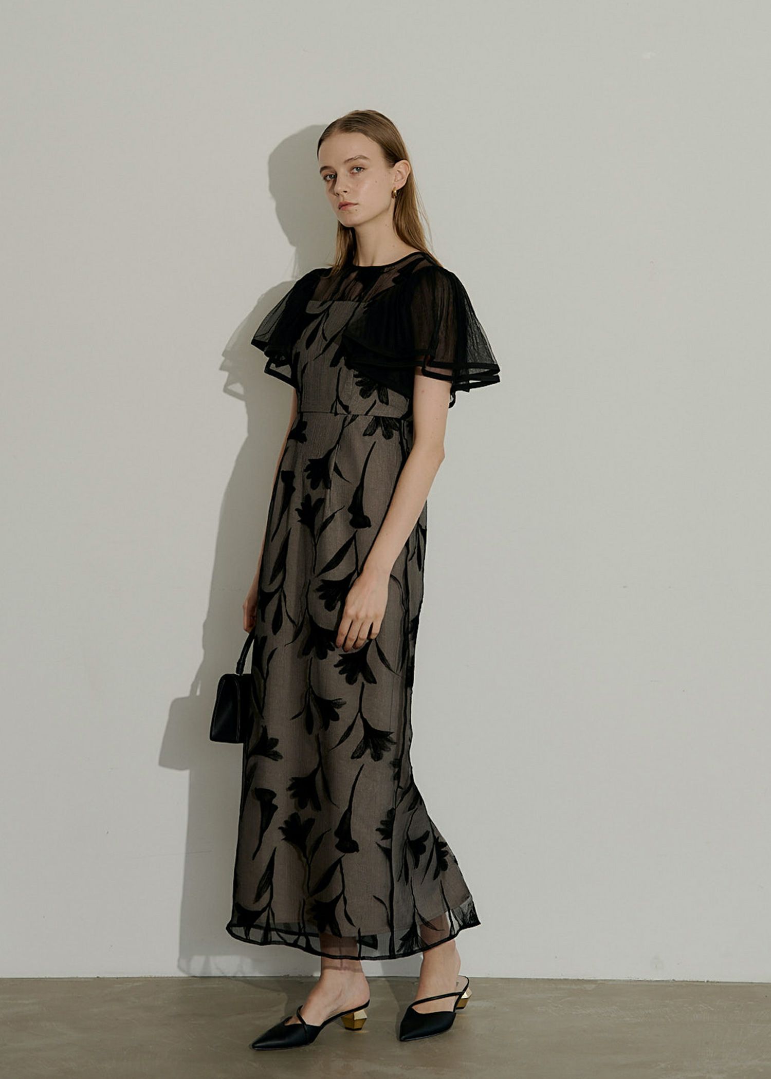 Plume broderie balloon dressのドレス|Dorry Doll / LE'RURE