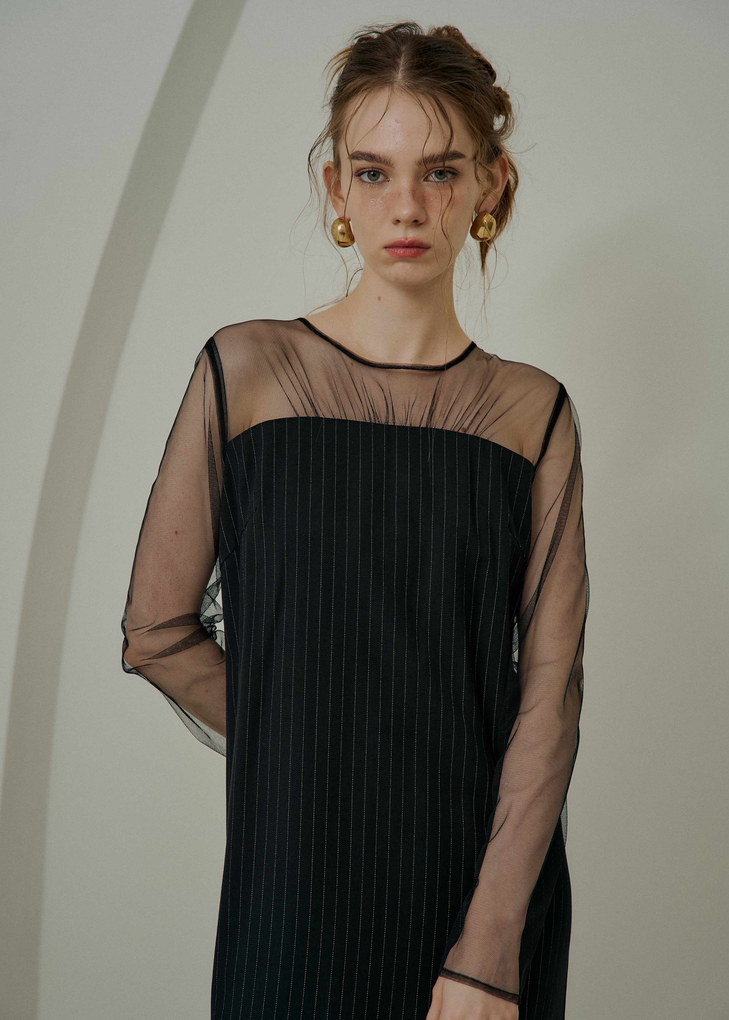 Wavy frill bustier stripe dressのドレス|Dorry Doll / LE'RURE