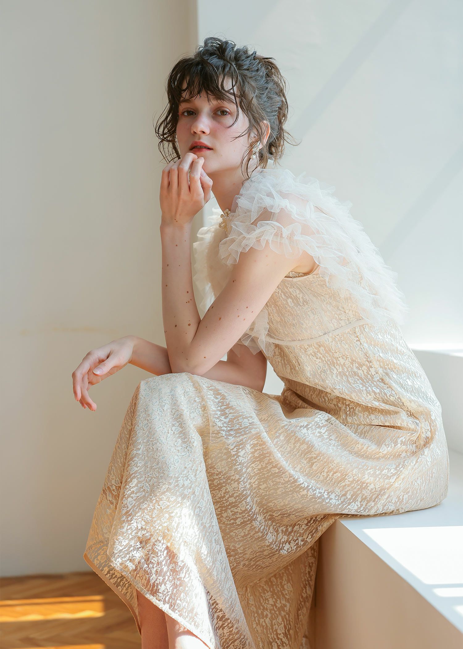 フリルボレロセットレースドレス|DorryDoll