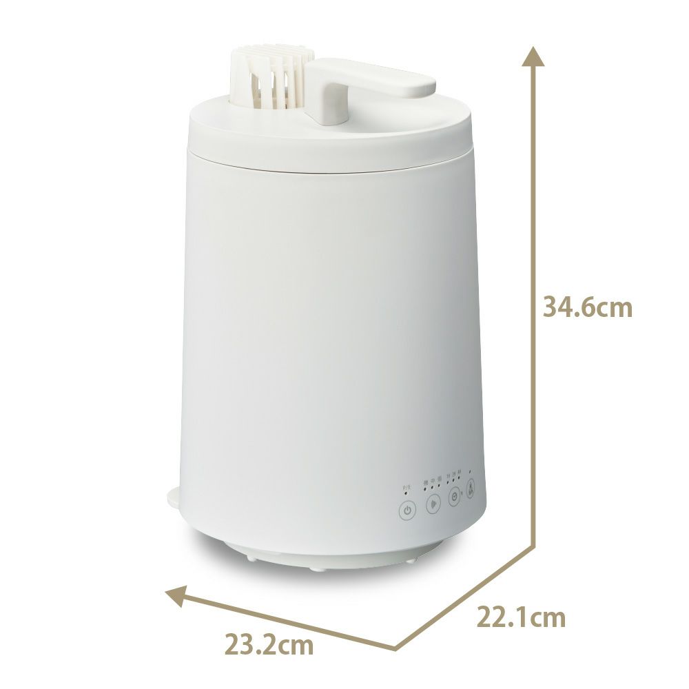 カンタン給水 スチーム加湿器 mistone（ミストーン）600S ホワイト KSZ