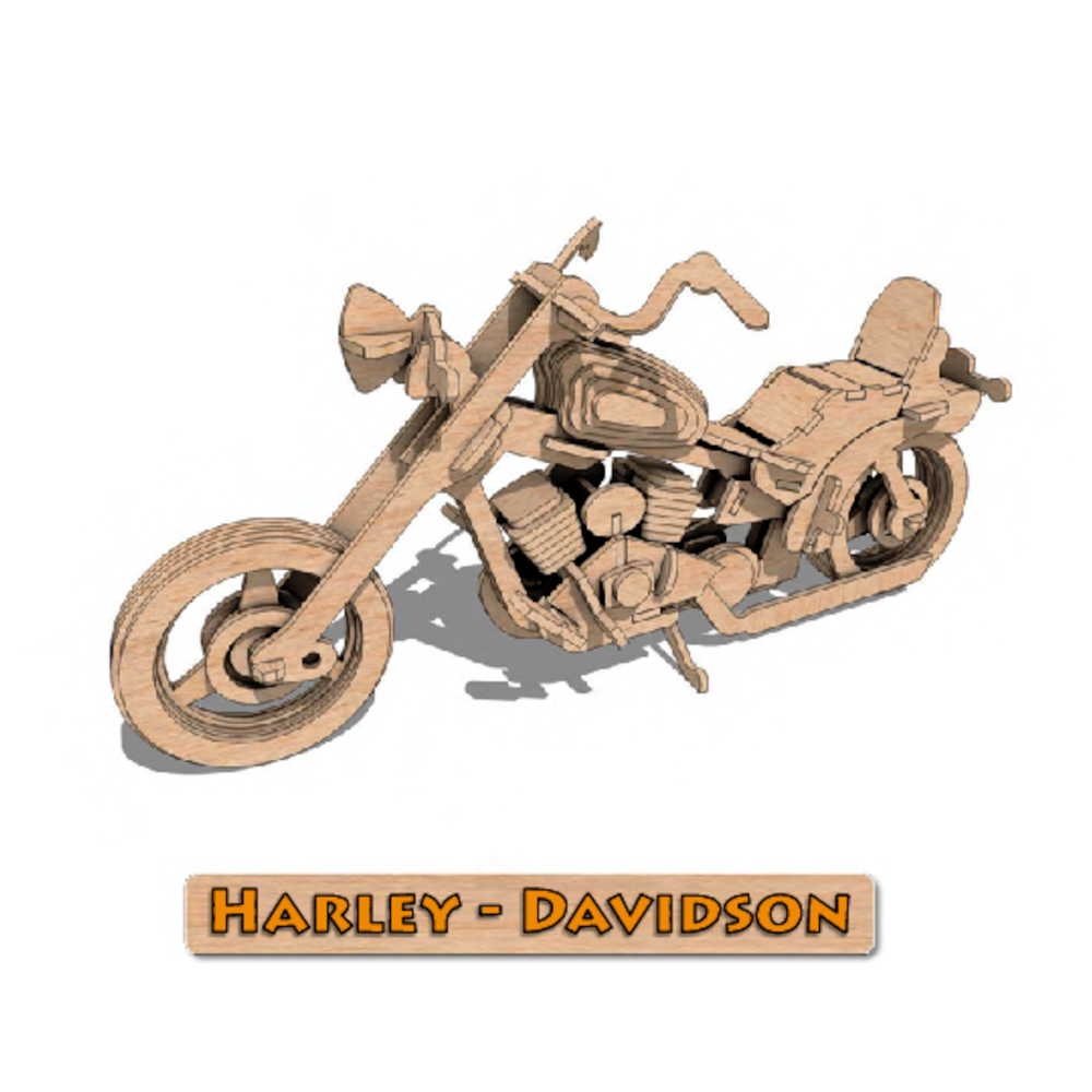 Harley Davidson Puzzle – Double Cut Designs LLC