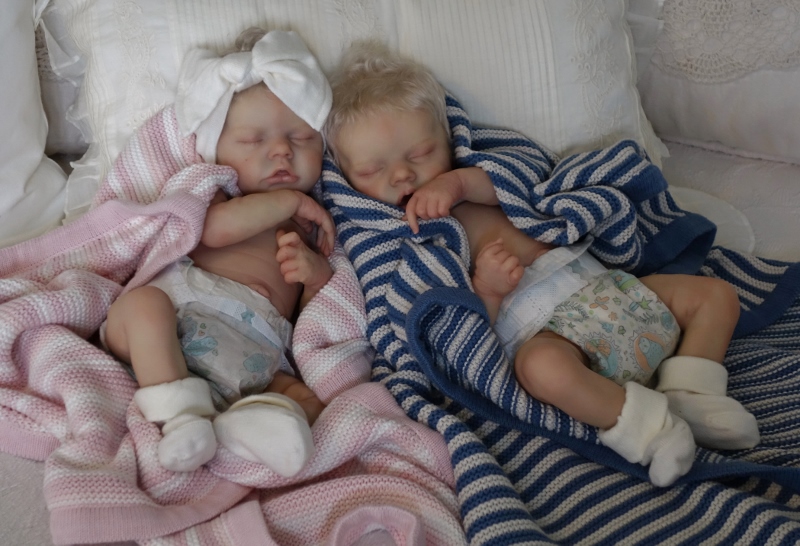 Custom Reborn Twin B. Bonnie Brown Sculpt - Doves Nursery