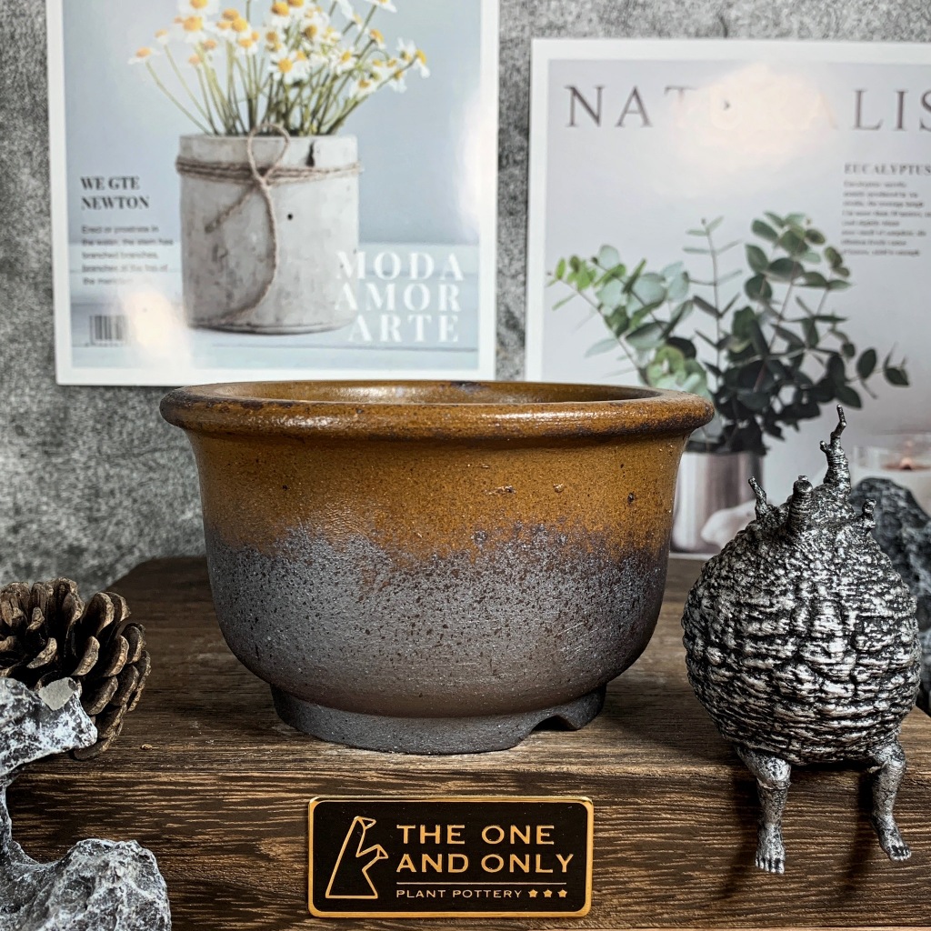 宜興 紫砂鉢 海棠通 気大口径鉢 盆栽鉢 植木鉢 小品盆栽鉢 大品盆栽鉢