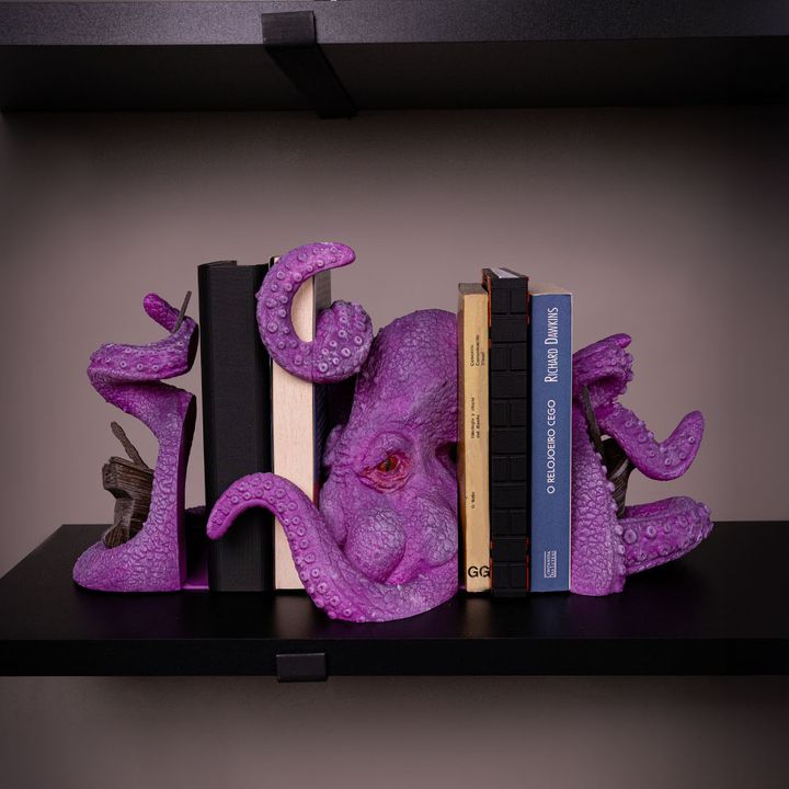 3D Printable Krakin' open Bookend by Stlflix
