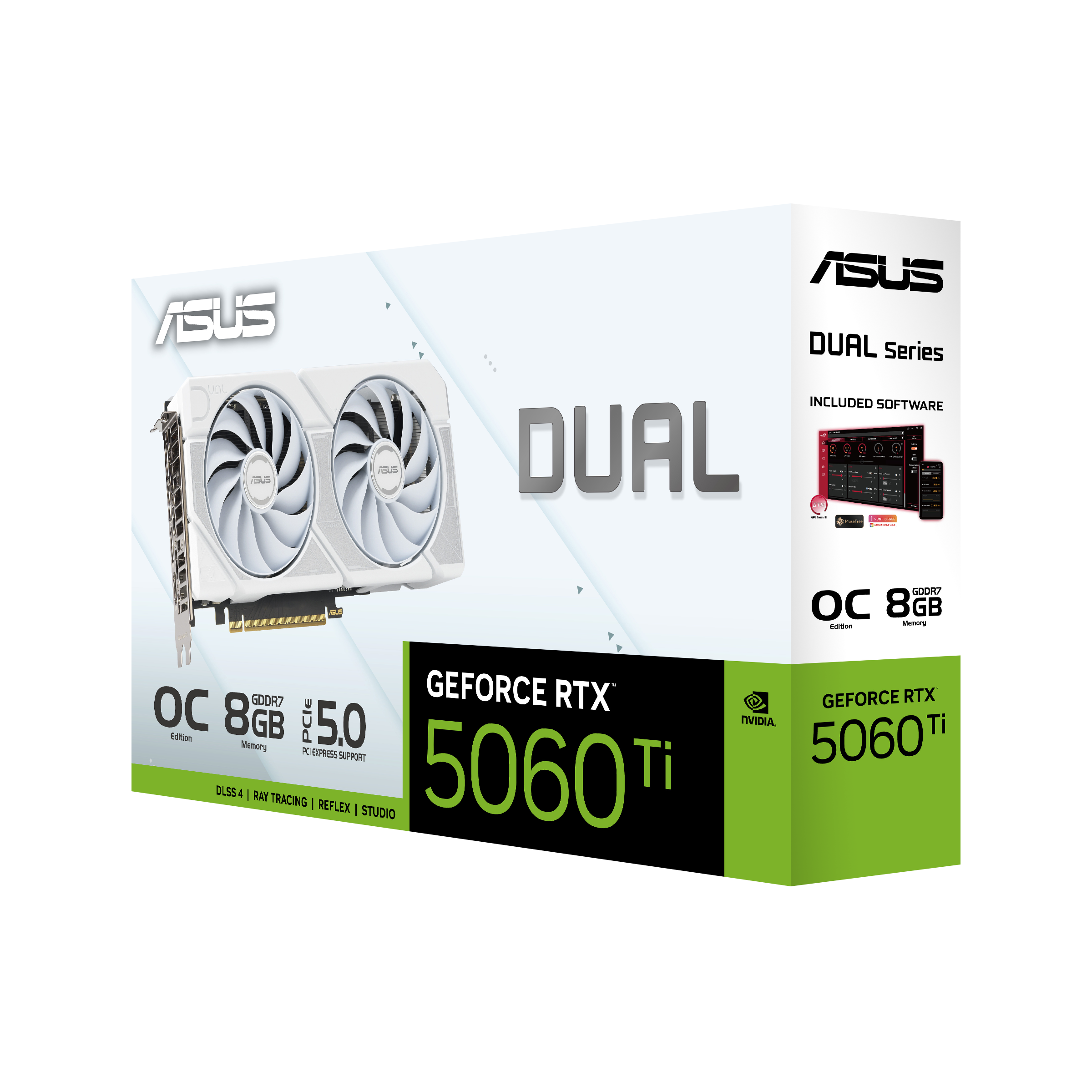 ASUS Dual GeForce RTX™ 5060 Ti 8GB GDDR7 White OC Edition