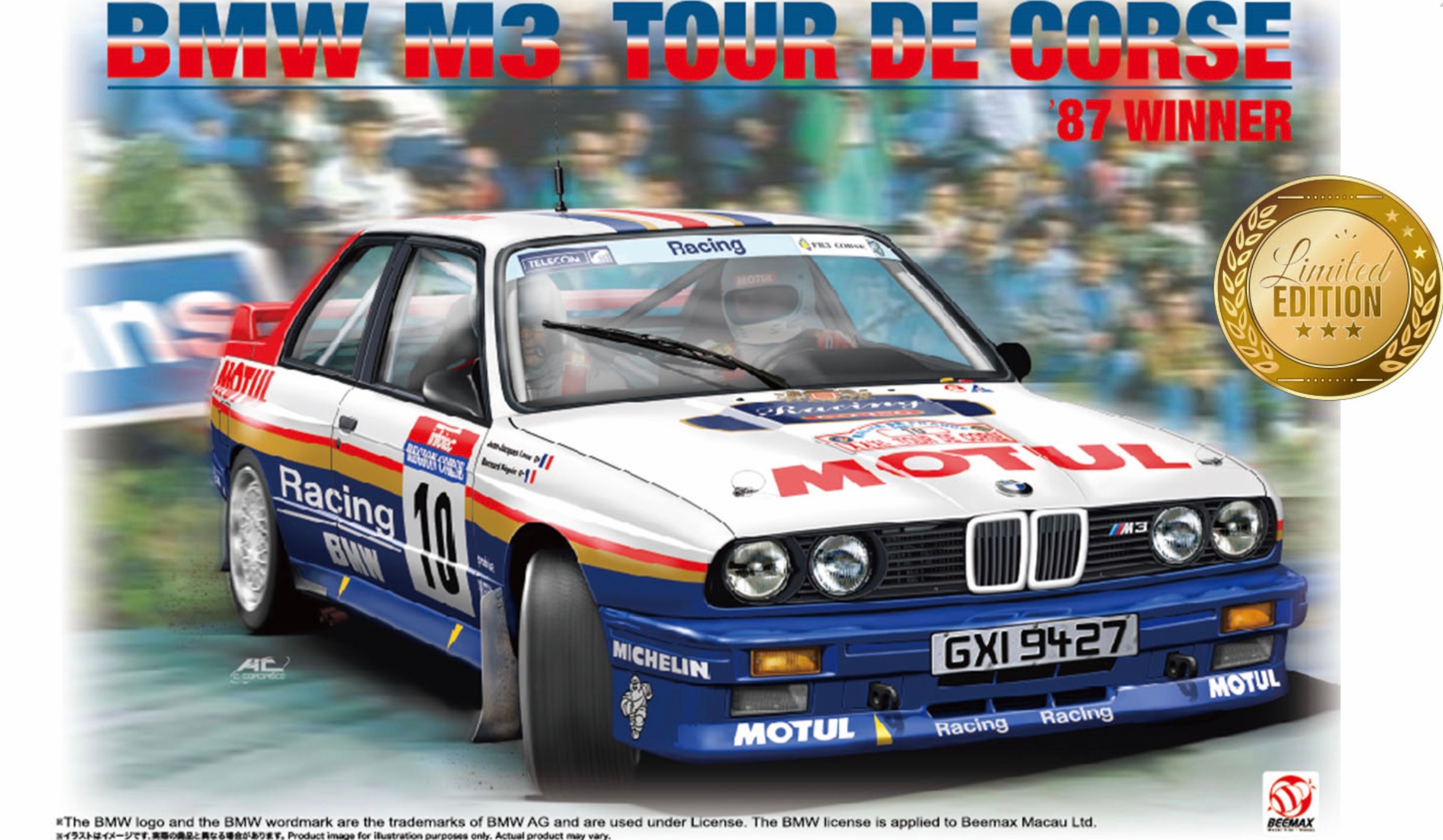 BMW M3 E30 - ROTHMANS - RALLY TOUR DE CORSE WINNER 1987 – DModelkits