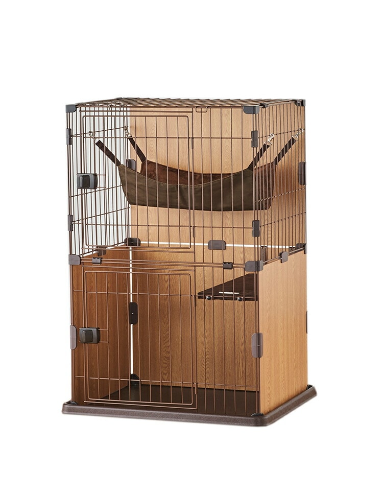 dショッピング |ボンビアルコン 猫ケージ ゲージ 2段タイプ 側面に壁