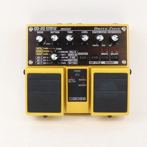 BOSS OD-20 DRIVE ZONE オーバードライブディストーション 【公式通販】
