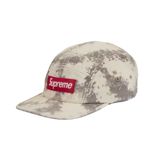 Boné Supreme Denim Camp Bleached (SS25) - Droper