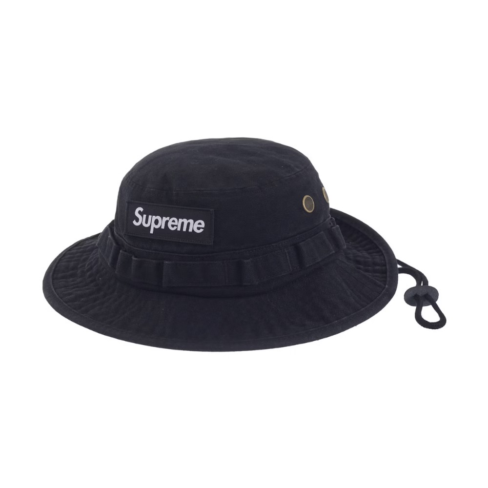 Chapéu Supreme Washed Canvas Black - Droper