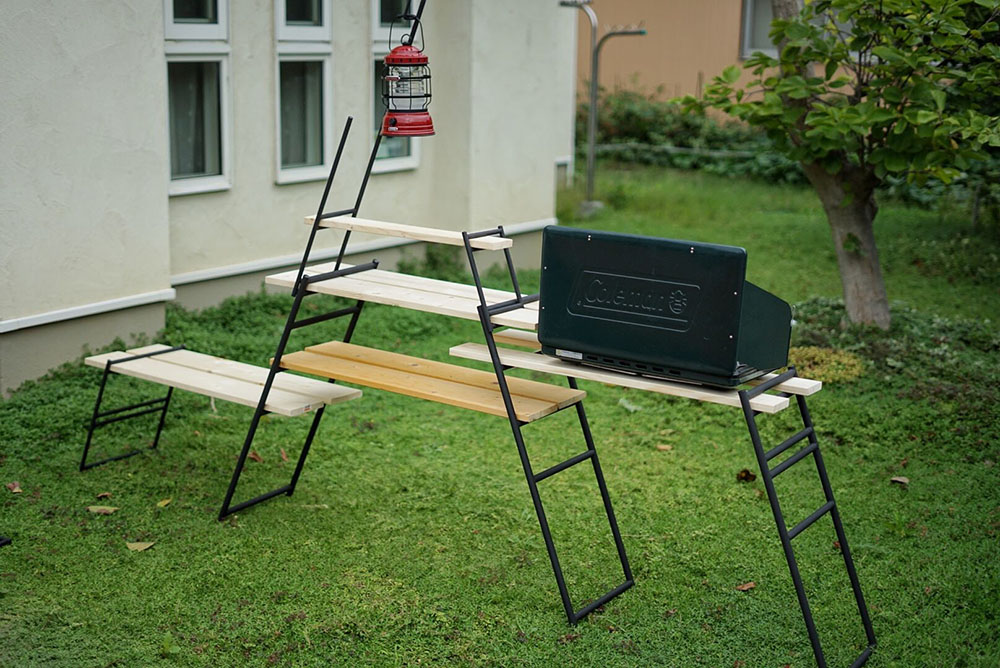 DOD テキーラキッチンレッグ、ランタンレッグ、棚板セット セット販売