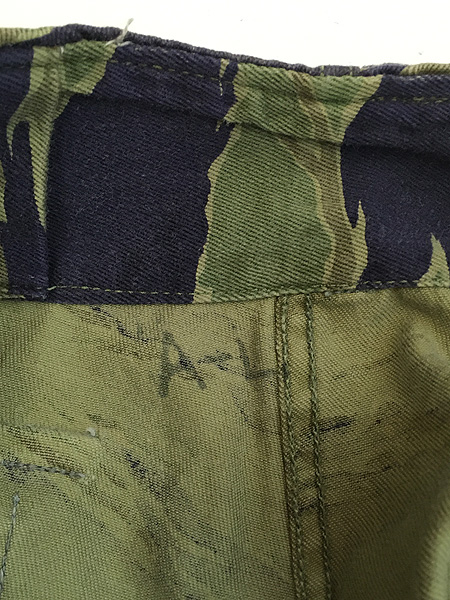 古着 60s 米軍 US ARMY ベトナム戦 タイガー ストライプ カモ 迷彩