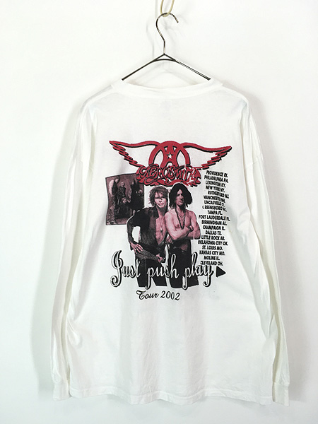 古着 00s USA製 AERO SMITH 「Just Push Play」 ツアー ハード ロック