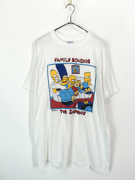 古着 80s USA製 The Simpsons シンプソンズ ファミリー Tシャツ XL