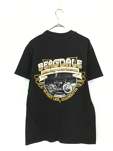 古着 90s USA製 HARLEY DAVIDSON 「No1」 ロゴ Tシャツ M 古着【10off