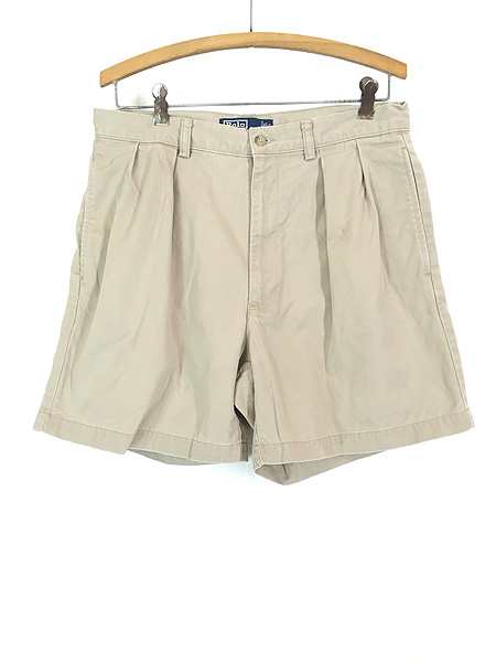 古着 90s Polo Ralph Lauren 「ANDREW SHORT」 タック チノ ショーツ