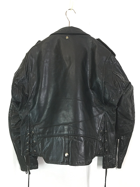 古着 80s USA製 Schott Bros 「Perfecto」 115 パデッド 本革 レザー