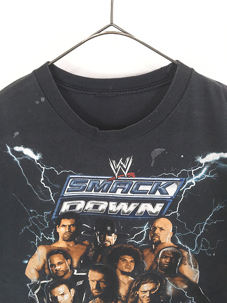 古着 00s WWE 「SMACK DOWN」 マルチ レスラー フォト プロレス TV
