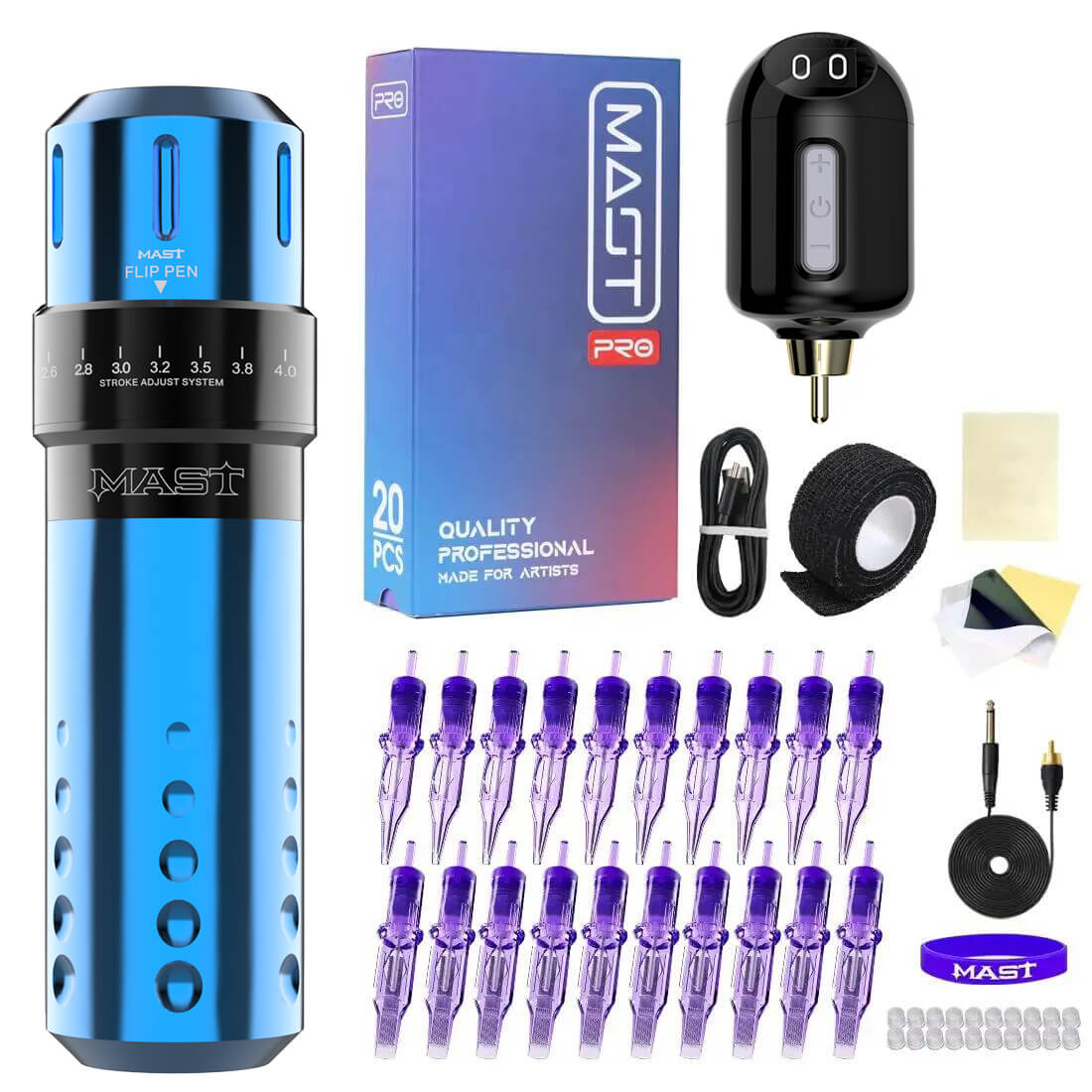 Tattoo Kit | Mast Flip Rotary Tattoo Machine Wireless Professional