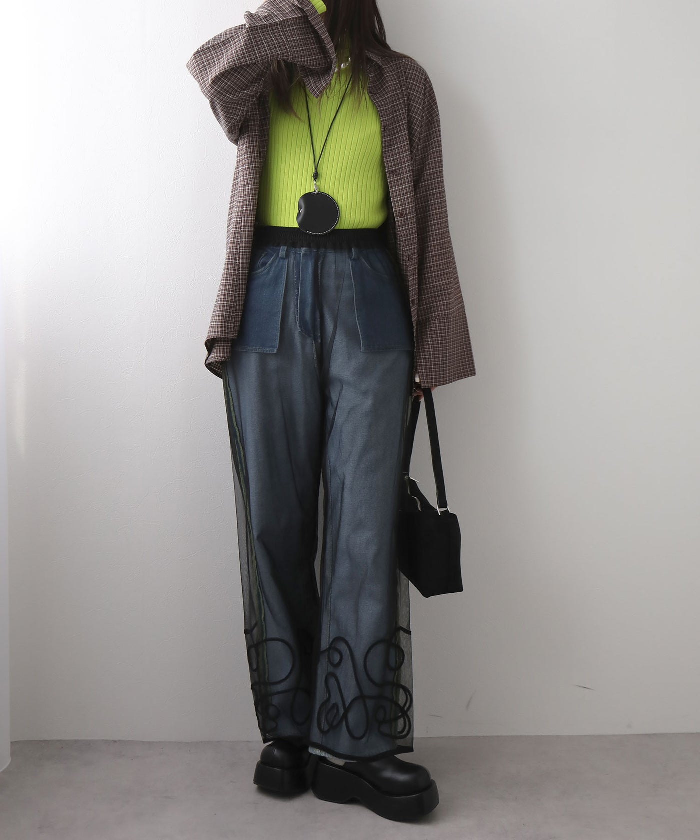 専用です] ビアズリー レース裾付きチュールレイヤーパンツ 専用です