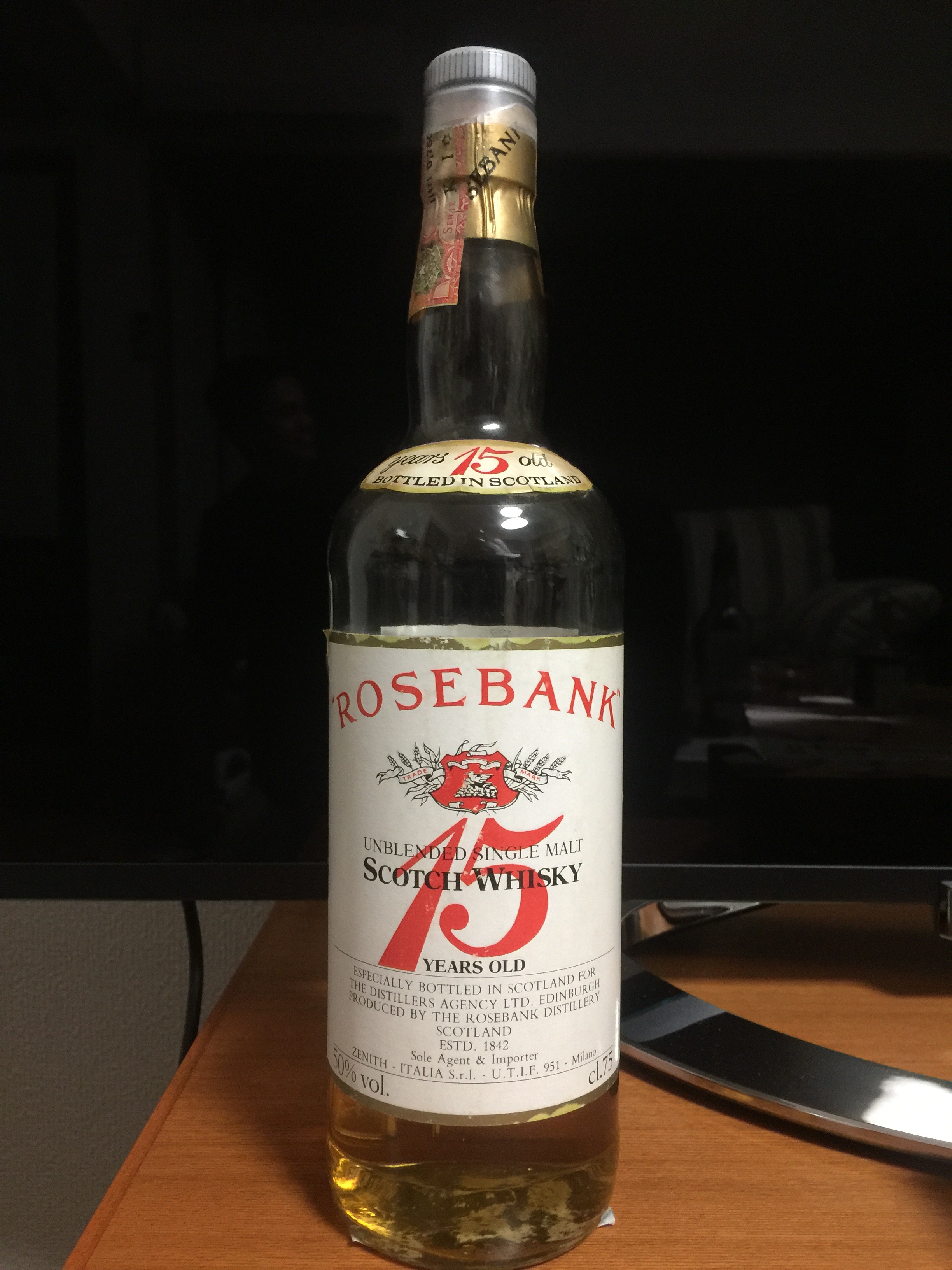 ローズバンク 15年 50% アンブレンデッド (ゼニス、イタリア向け