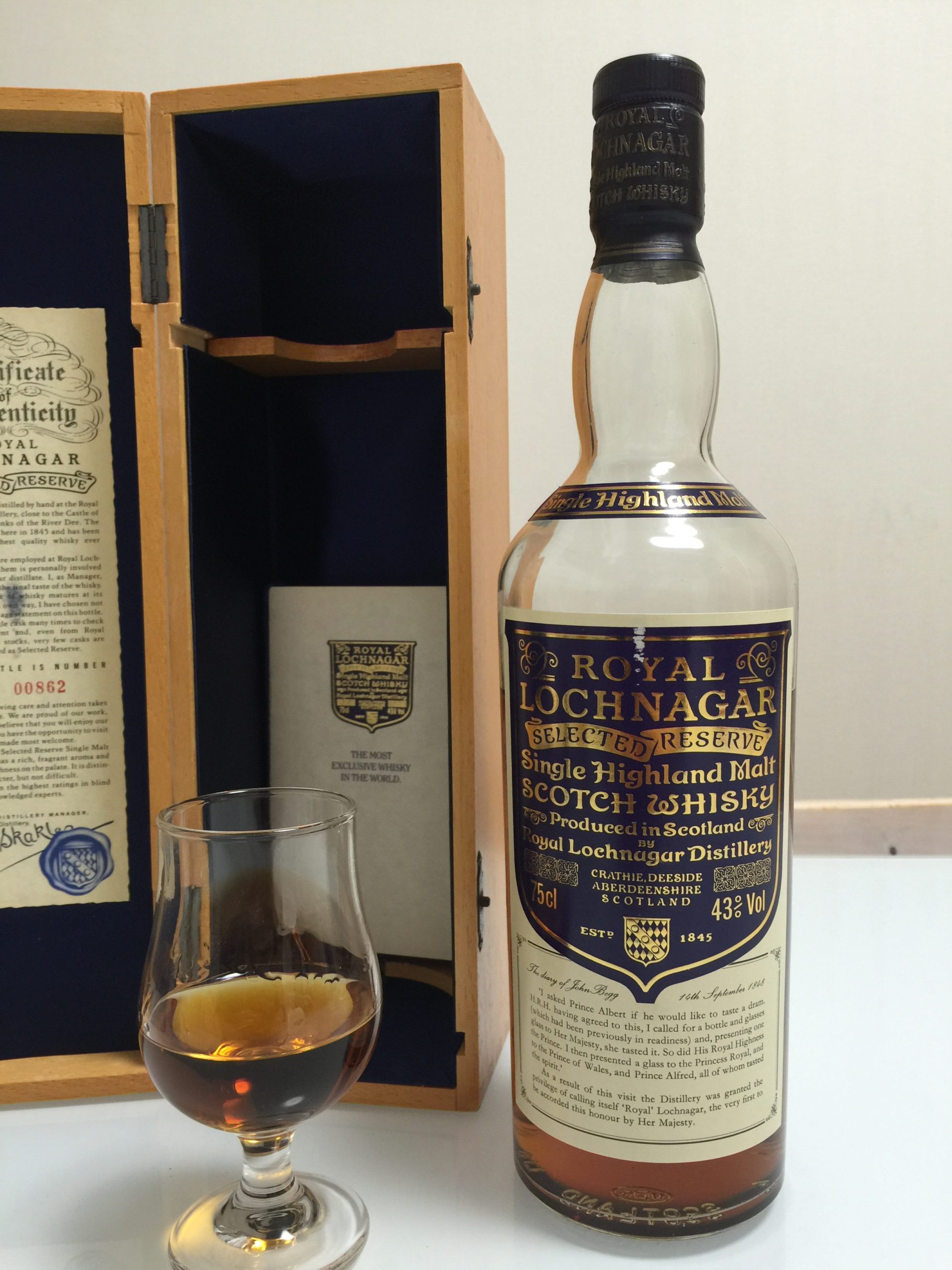 ロイヤルロッホナガー セレクテッドリザーヴ 43% オールドボトル