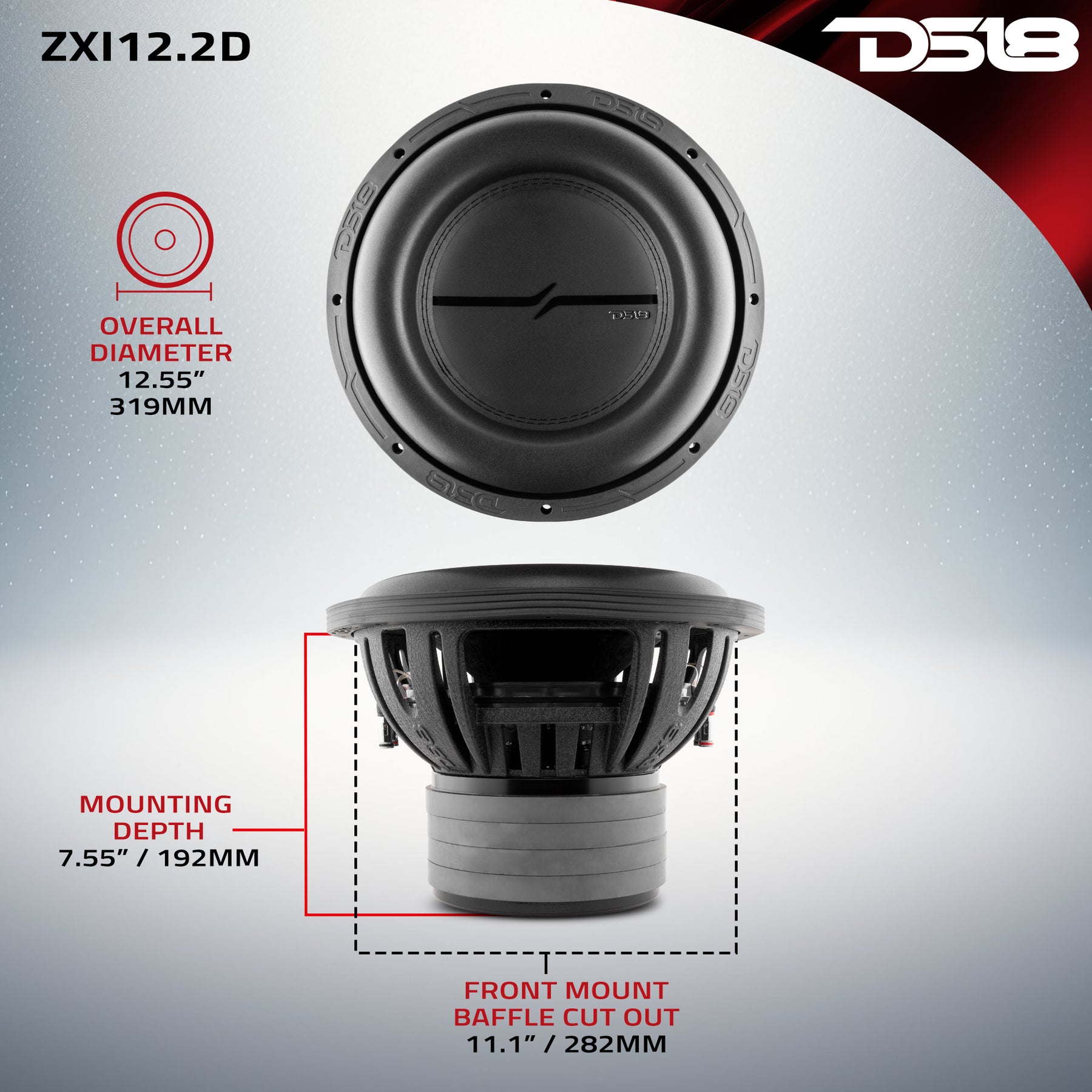 DS18 ZXI12.2D High Excursion 12