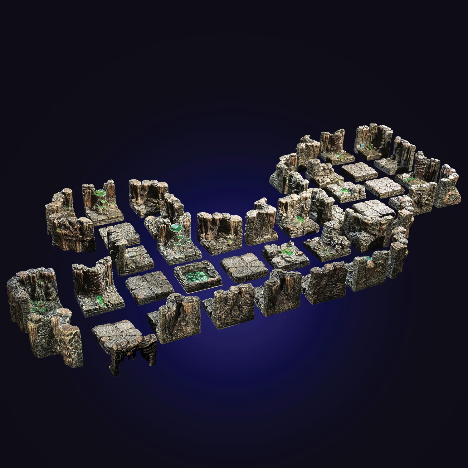 Dwarven Forge Core Cavern Mega Set - Hand Painted Modular Core D&D