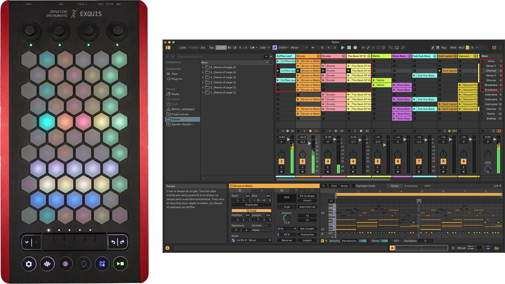 Updates to Intuitive Instruments' Exquis MPE controller