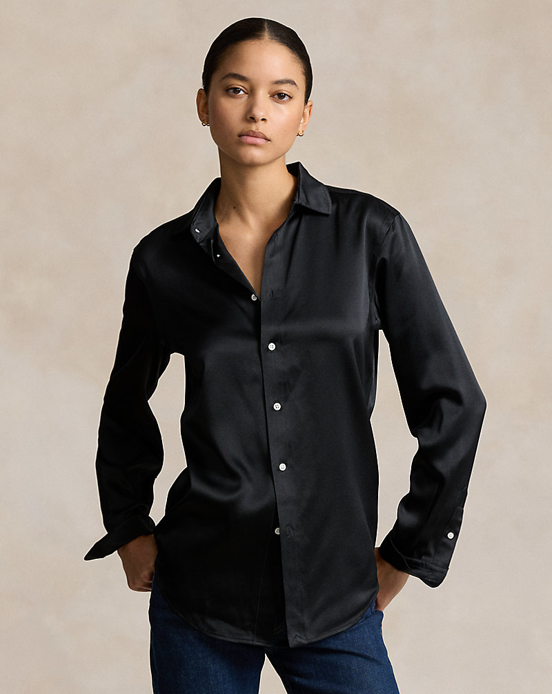 スリム フィット シルク シャツ | ラルフ ローレン公式オンラインストア