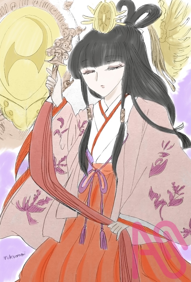 復興記念絵 アマテラスとツクヨミ tukuyomi - Illustrations ART street