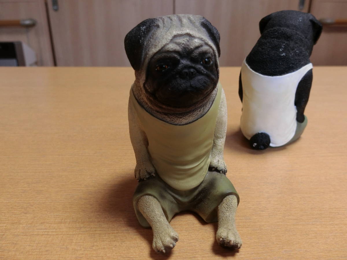 朝隈俊男 犬の留守番 限定版 黒パグ 新品未使用 朝隈俊男 コレクション 犬