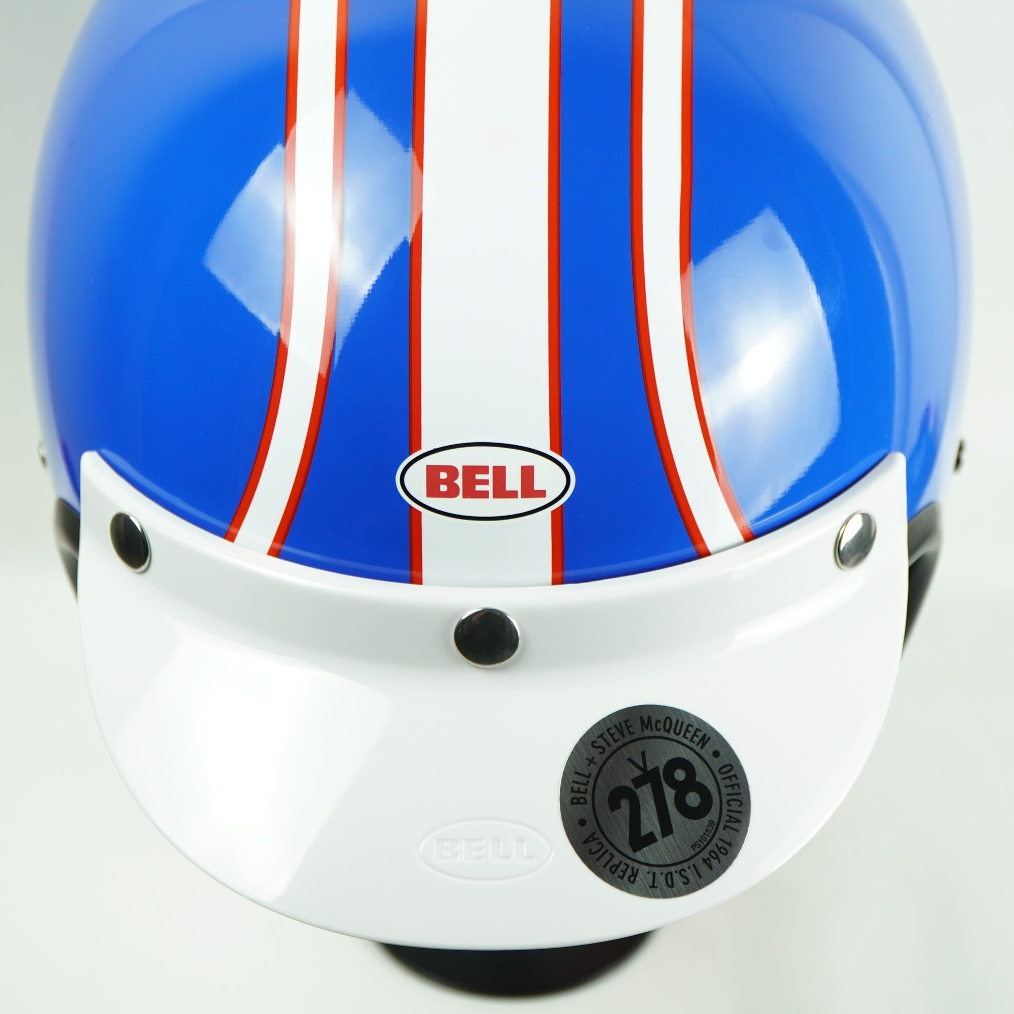 Bell Helmet Custom 500 (Six Day SMQ Blue/White) – Durian Bikers