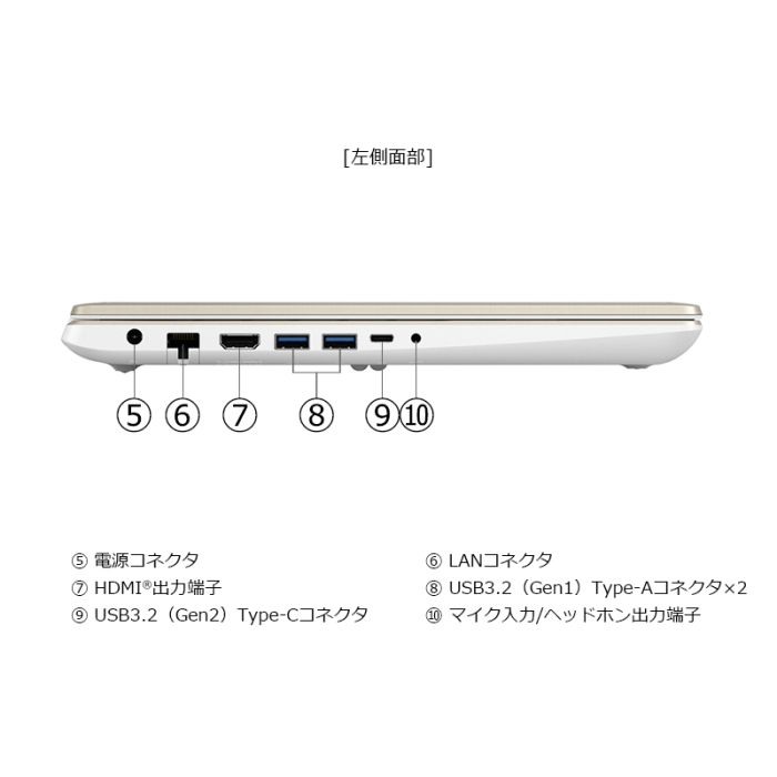 AZ/HW Webモデル サテンゴールド | W6AZHW7CBG | 【公式PC通販