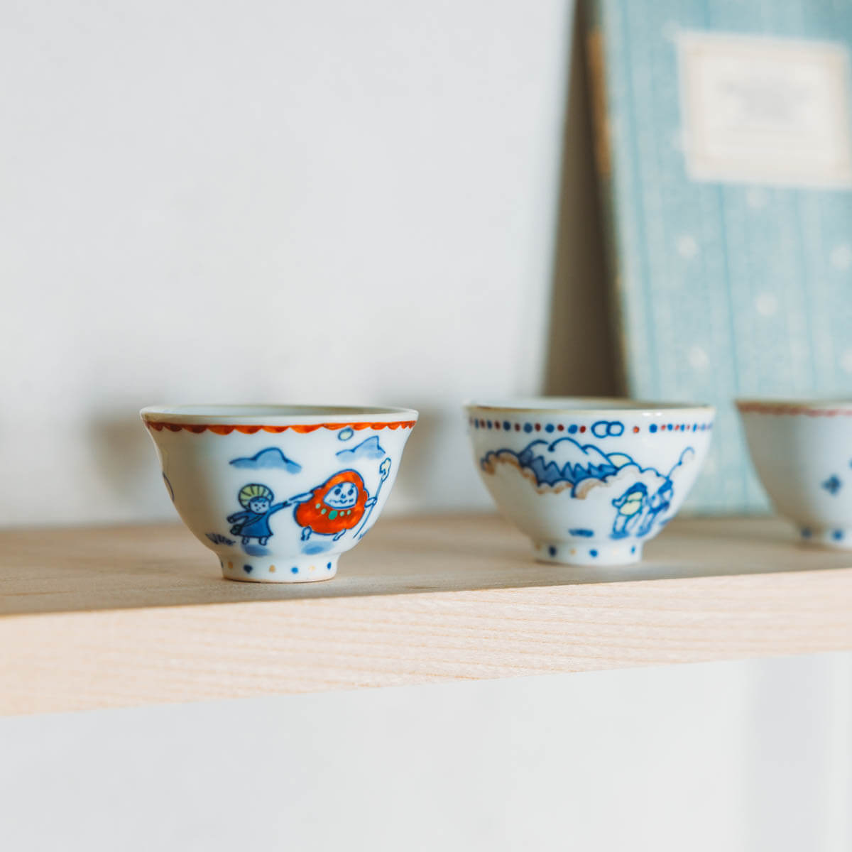 九谷焼 女流作家 鈴木晶子作 唐人 楕円小鉢揃 5客 【公式通販】