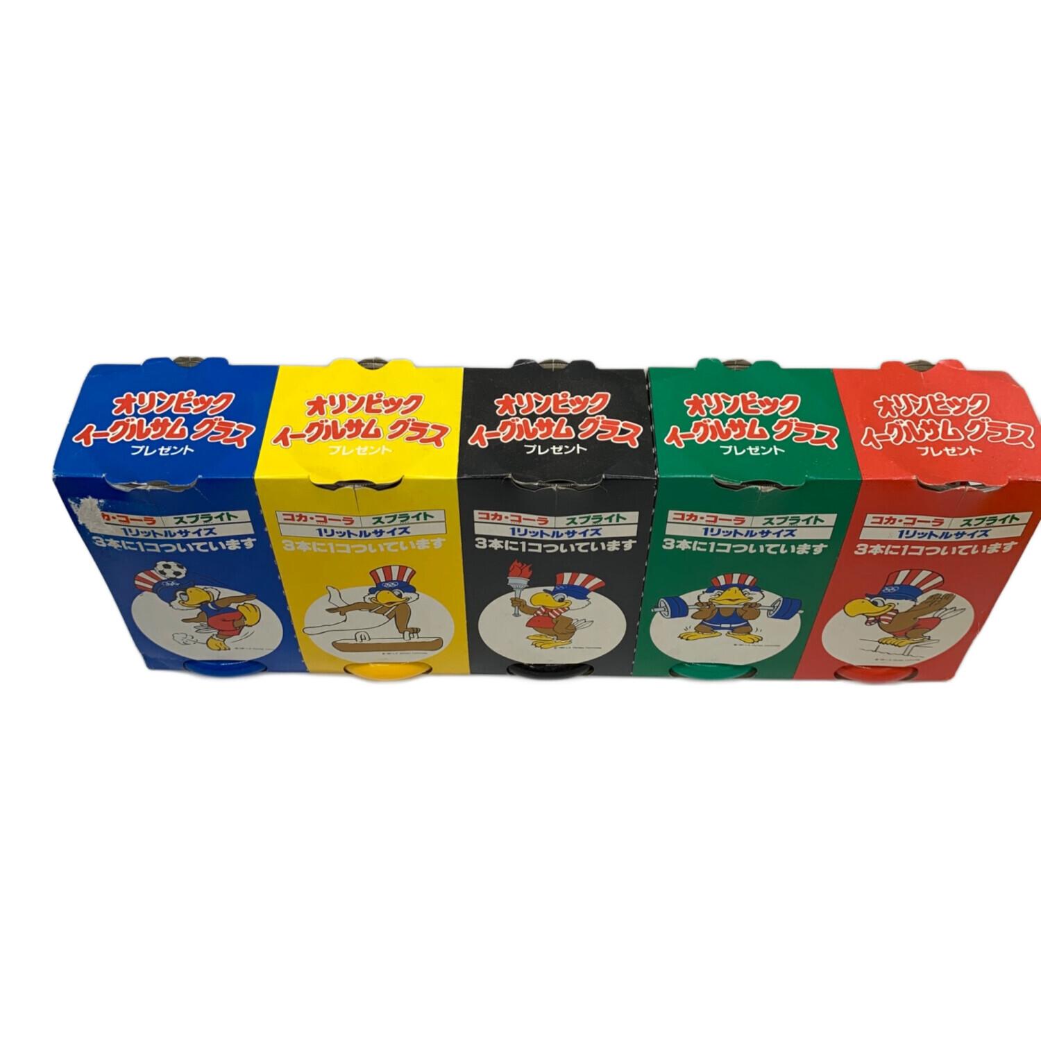 1984年ロス五輪 コカコーラノベルティシール3点 1984年ロス五輪