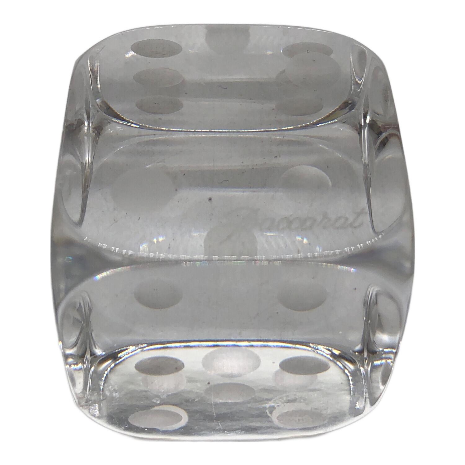 バカラ 限定 ペーパーウェイト Baccarat (バカラ) クリスタルダイス