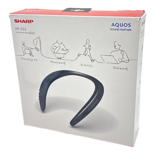 シャープ AN-SS3-BDM クリアボイス機能付き ネックスピーカー ブラック