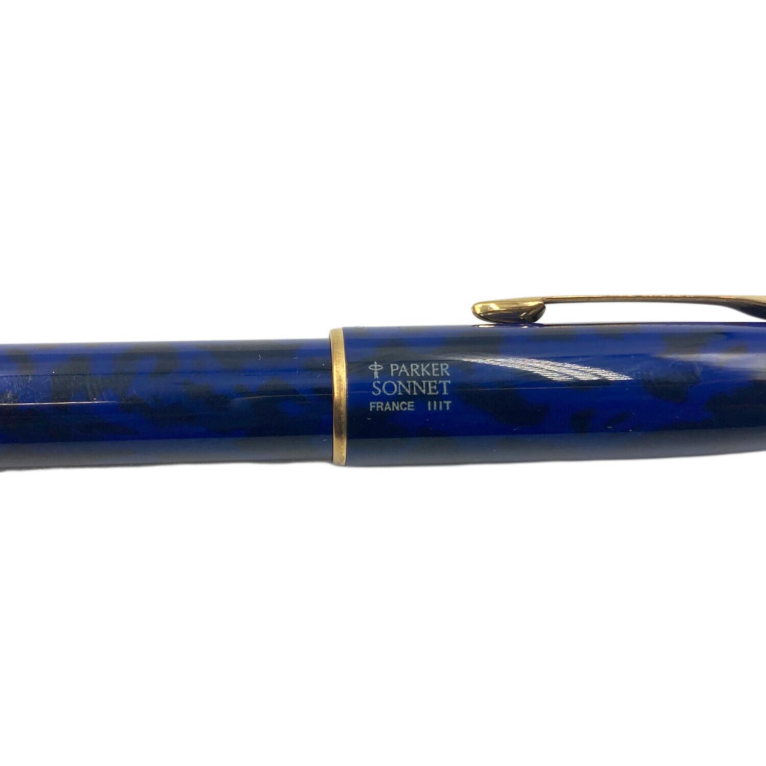 PARKER (パーカー) 万年筆 ブルー×ゴールド ソネット｜トレファクONLINE