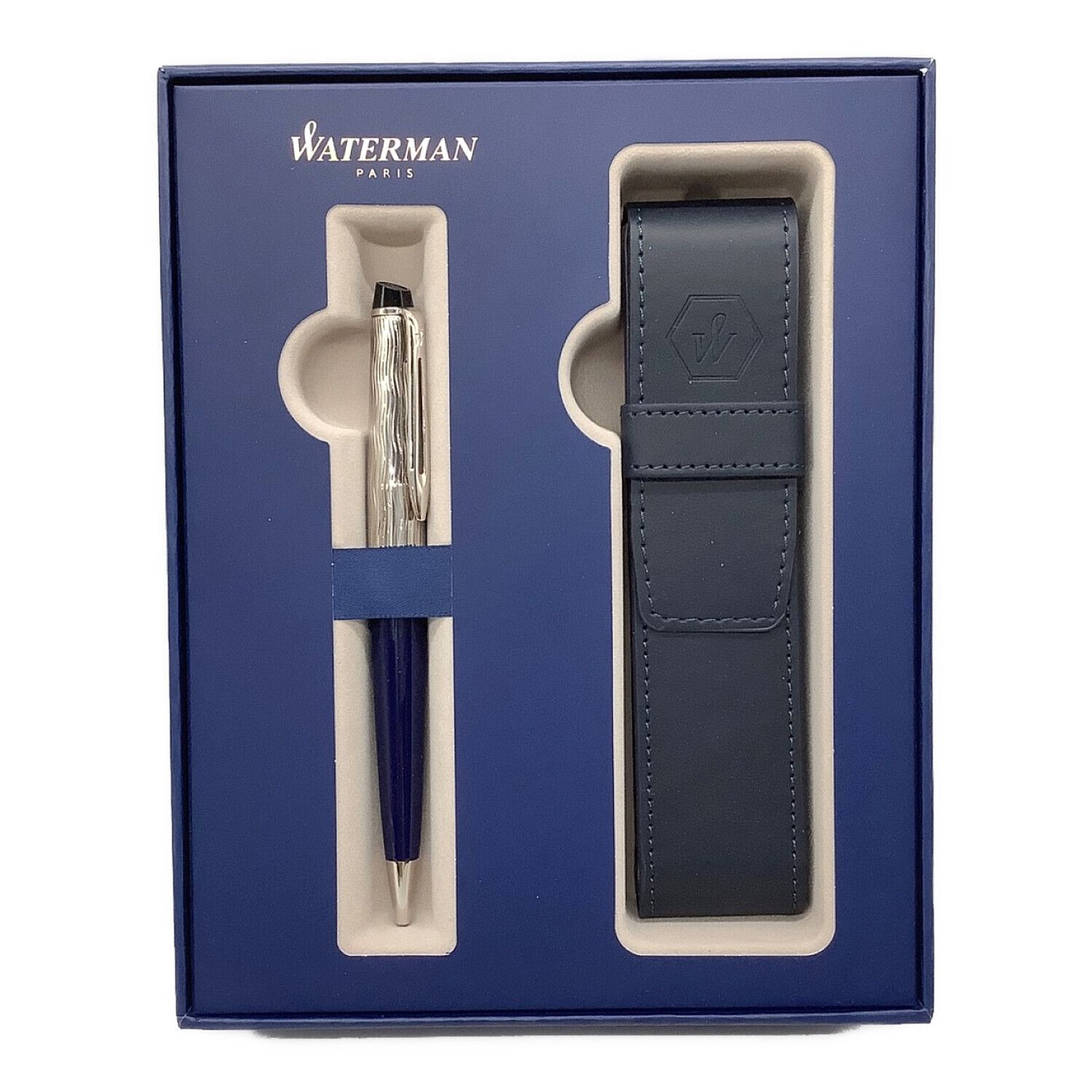 Waterman ボールペン 本体 レザーケース付き