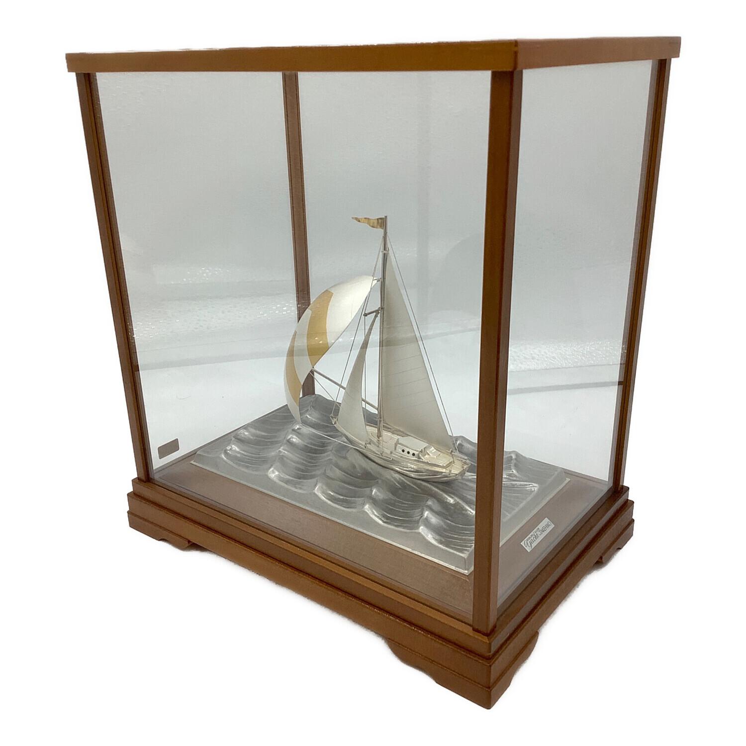 銀製 帆船ヨットの置物 武比古 HOT，格安 TAKEHIKO 武比古 銀製帆船