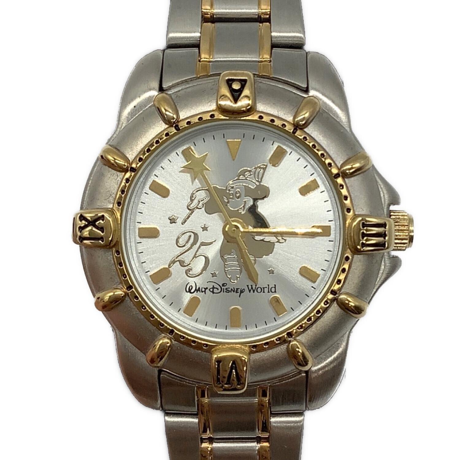 Walt Disney World 25周年限定 腕時計 ミッキー ファンタジア 木箱付