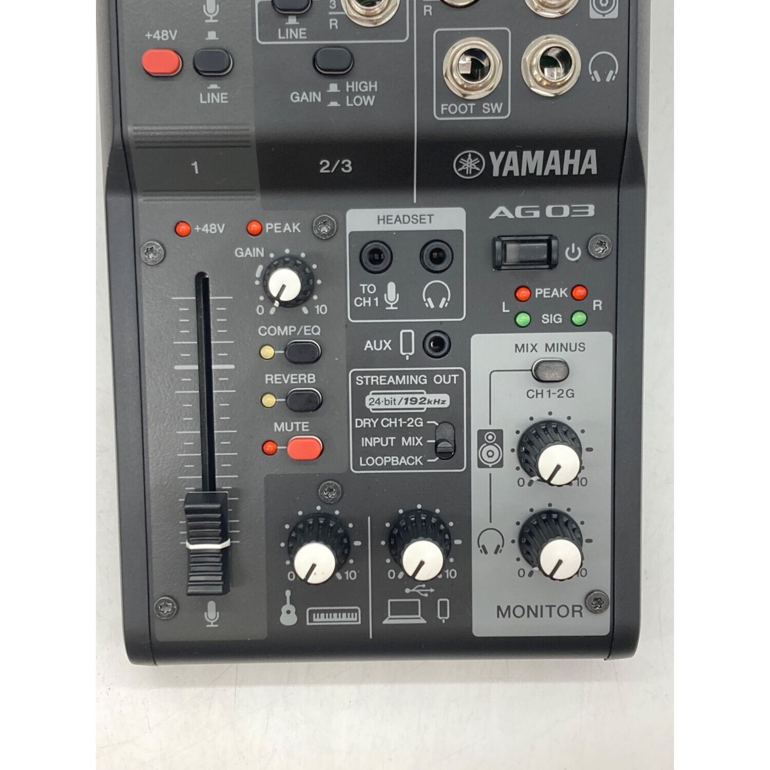 YAMAHA AG03 MK2 ミキサー オーディオインターフェース ブラック
