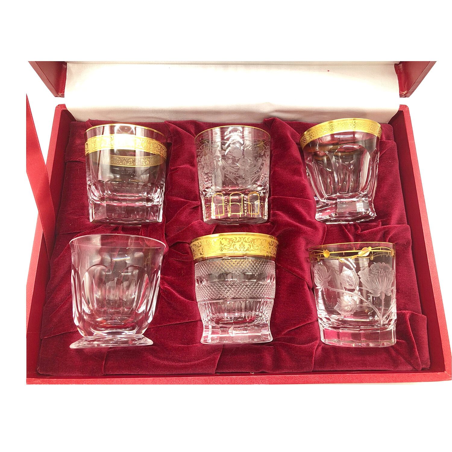 美品】モーゼル 金彩 ショットグラス リキュール 2客セット スプレン