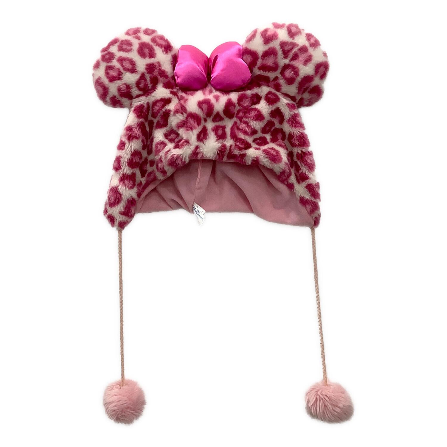 ディズニー ミニー ヒョウ柄 マフラー 手袋 ファンキャップ ミニー