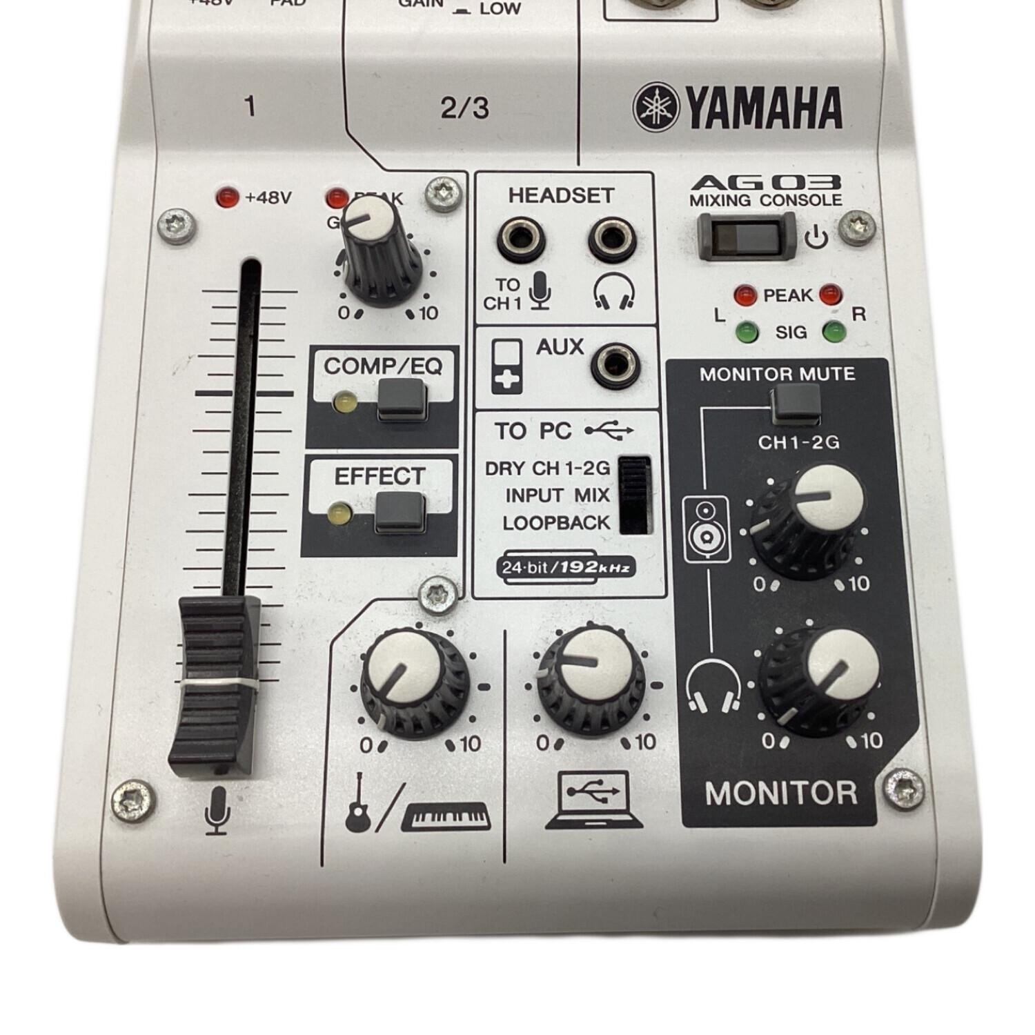 YAMAHA (ヤマハ) ライブストリーミングミキサー 通電確認のみ AG03
