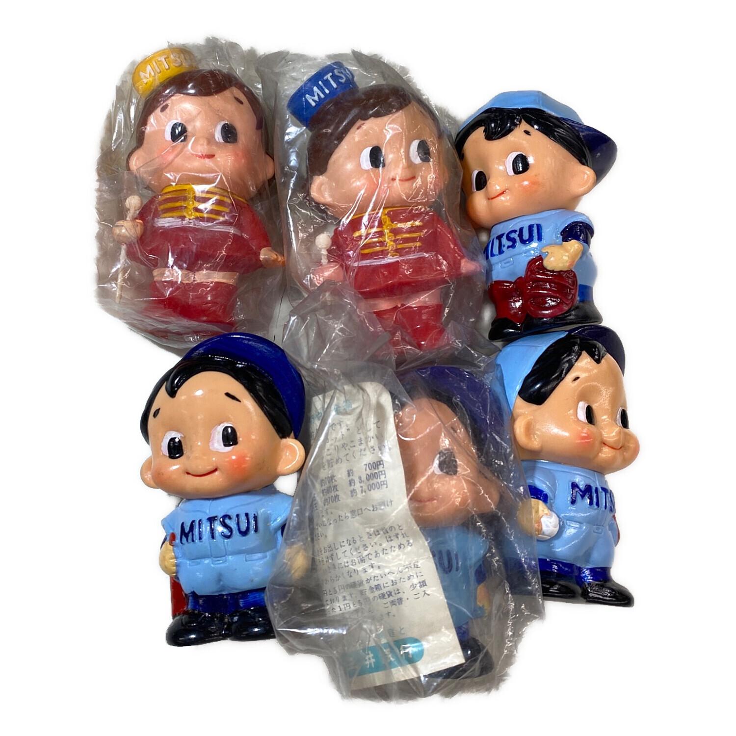 合馬公式アカウント】昭和レトロ ソフビ銀行貯金箱まとめ売り 昭和