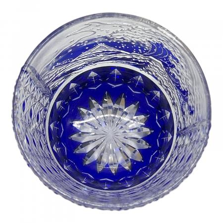 木村泰典 (キムラヤスノリ) 江戸切子 葛飾北斎 富嶽三十六景「神奈川