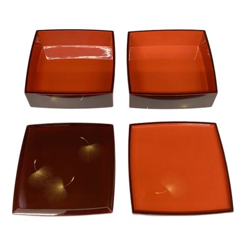 輪島塗 重箱二段 飛花の図 台付 小西啓介作｜トレファクONLINE