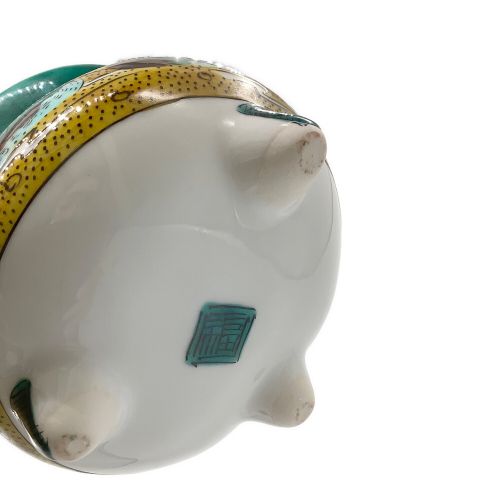 香炉 九谷焼 獅子 摘三足香炉 青手九谷 灰入り｜トレファクONLINE